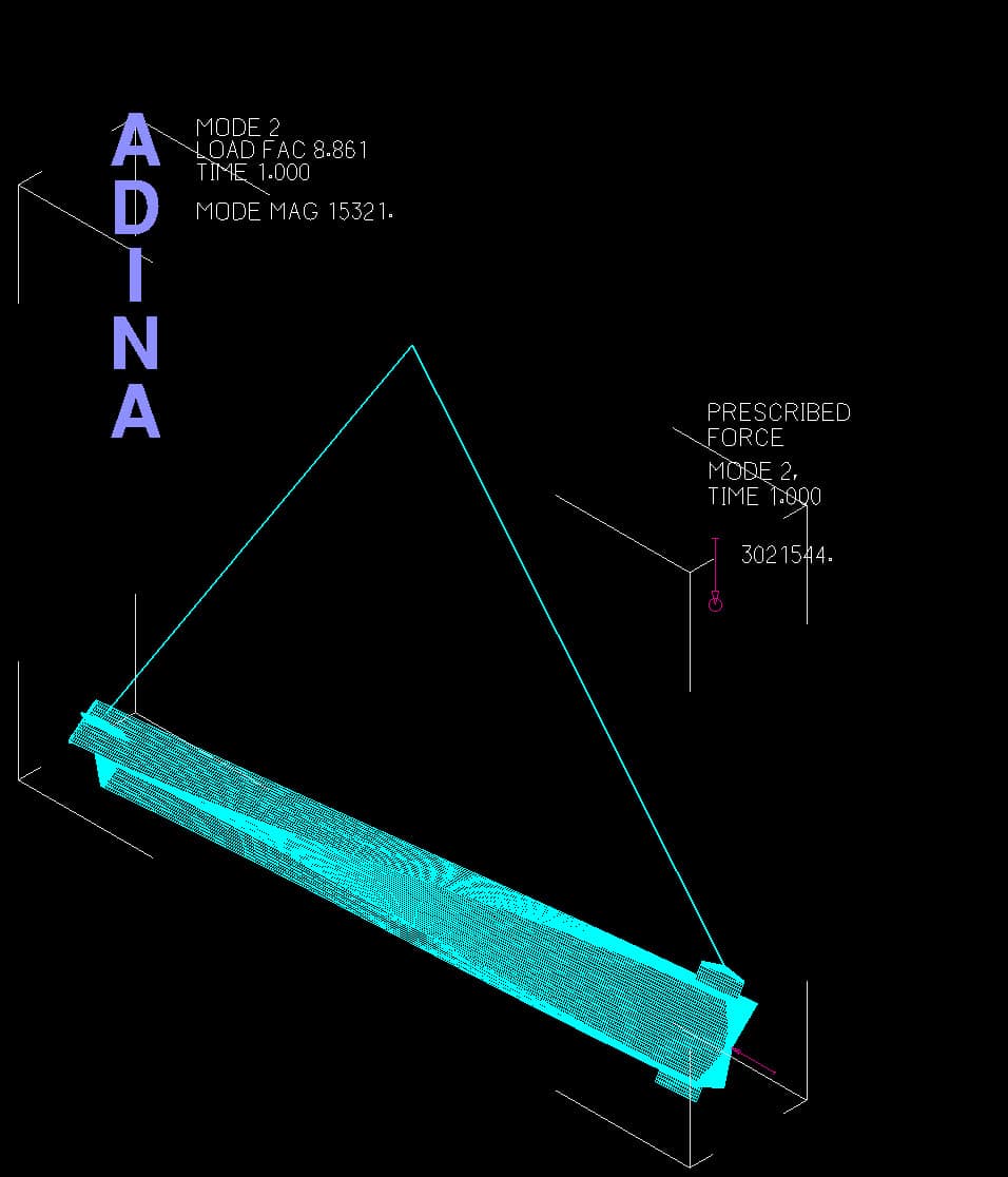 Análise de flambagem linear elástica de uma seção aberta que apresenta flambagem torsional por compressão.
